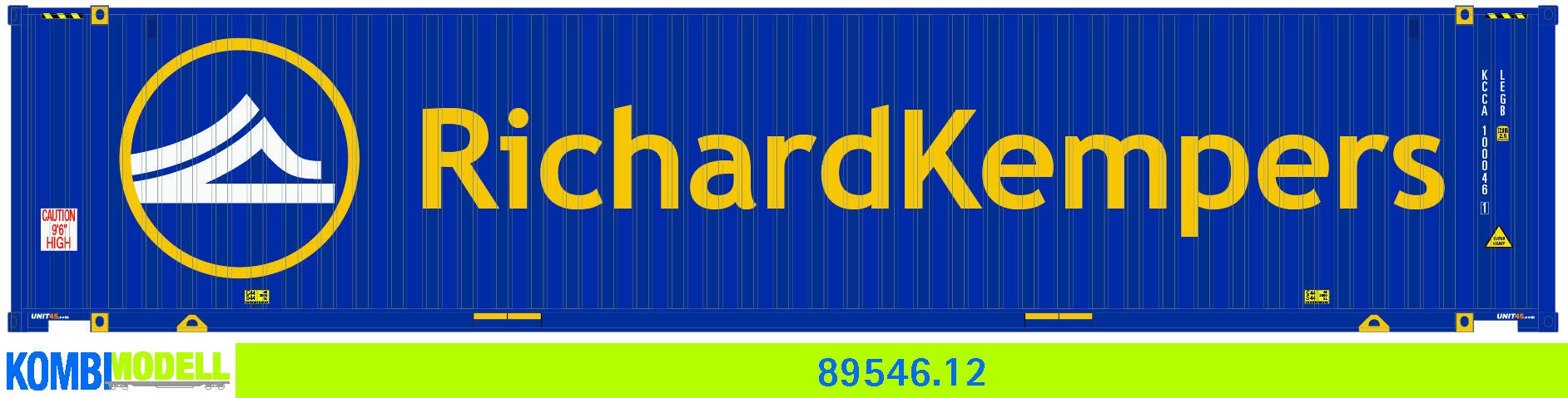 Kombimodell 89546.12 WB-A /Ct 45' (Euro) Richard Kempers"  (neues Logo" KCCU 100046